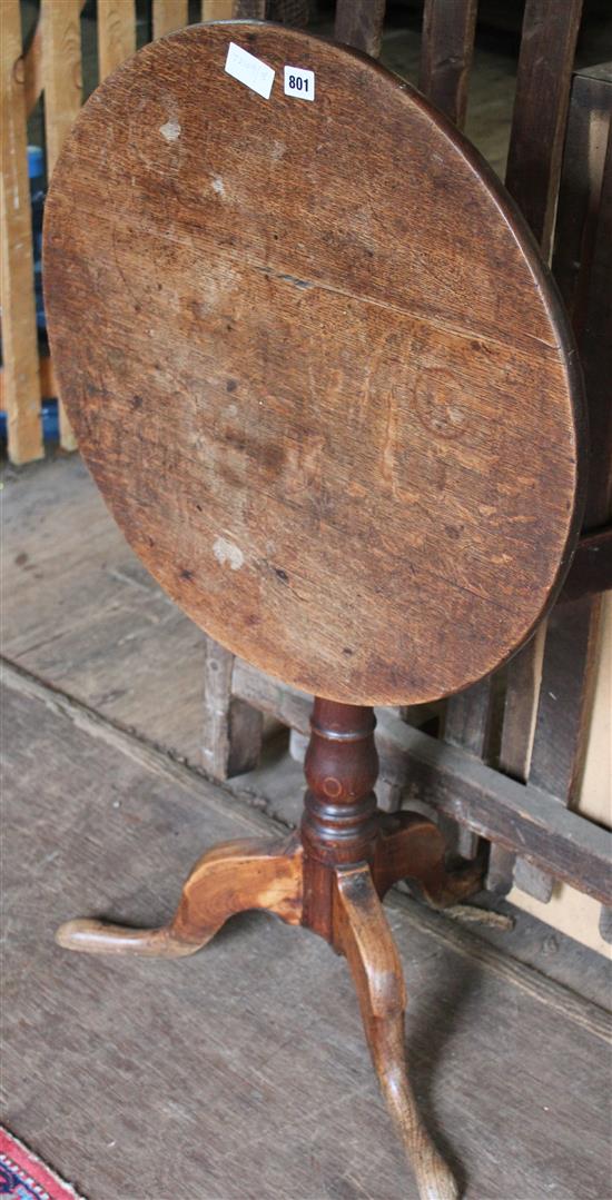 George III circular tripod table